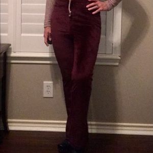 3/$25!!  New Velour Flared legged Pants with Accented Waist